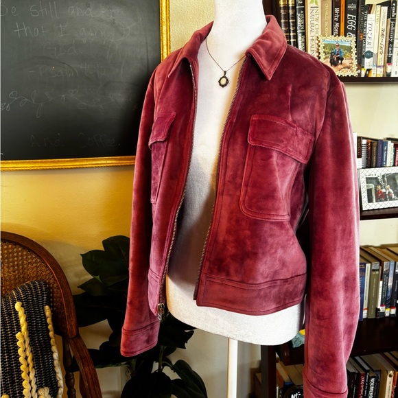 Nine West Pink Plush Jacket - Picture 2 of 8